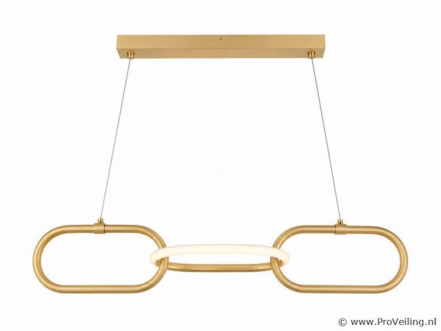 Led design hanglamp 20w – 4000k neutraal wit - rose gold – ip20 – empire-20 - afbeelding 2 van  5