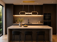 Led design hanglamp 20w – 4000k neutraal wit - rose gold – ip20 – empire-20 - afbeelding 3 van  5