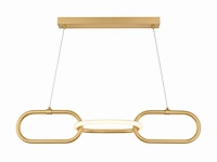 Led design hanglamp 20w – 4000k neutraal wit - rose gold – ip20 – empire-20 - afbeelding 2 van  5