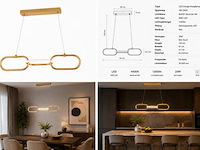 Led design hanglamp 20w – 4000k neutraal wit - zwart – ip20 – empire-20 - afbeelding 5 van  5