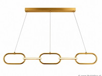 Led design hanglamp 36w – 4000k neutraal wit - rose gold – ip20 – empire-36 - afbeelding 2 van  5