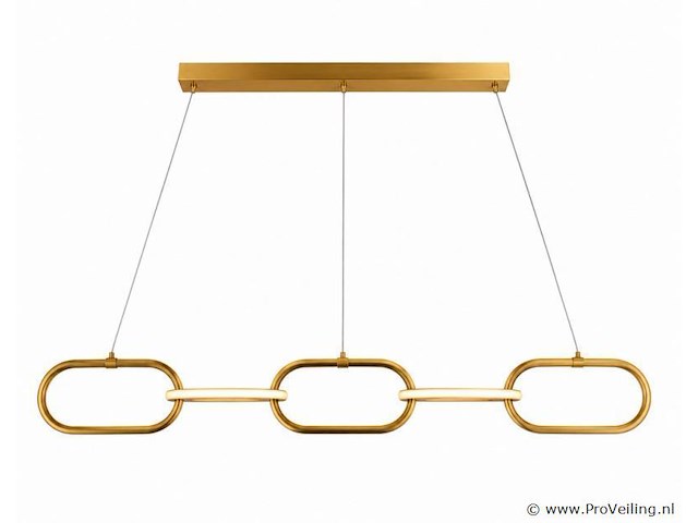 Led design hanglamp 36w – 4000k neutraal wit - rose gold – ip20 – empire-36 - afbeelding 2 van  5