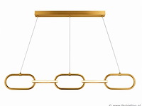 Led design hanglamp 36w – 4000k neutraal wit - rose gold – ip20 – empire-36 - afbeelding 2 van  5
