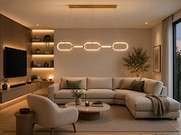 Led design hanglamp 36w – 4000k neutraal wit - rose gold – ip20 – empire-36 - afbeelding 3 van  5