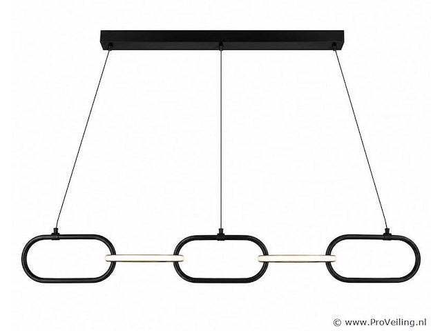 Led design hanglamp 36w – 4000k neutraal wit - zwart – ip20 – empire-36 - afbeelding 2 van  5