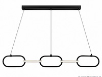 Led design hanglamp 36w – 4000k neutraal wit - zwart – ip20 – empire-36 - afbeelding 2 van  5