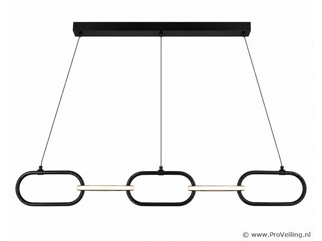 Led design hanglamp 36w – 4000k neutraal wit - zwart – ip20 – empire-36 - afbeelding 2 van  5