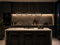 Led design hanglamp 36w – 4000k neutraal wit - zwart – ip20 – empire-36 - afbeelding 3 van  5