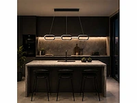 Led design hanglamp 36w – 4000k neutraal wit - zwart – ip20 – empire-36 - afbeelding 3 van  5