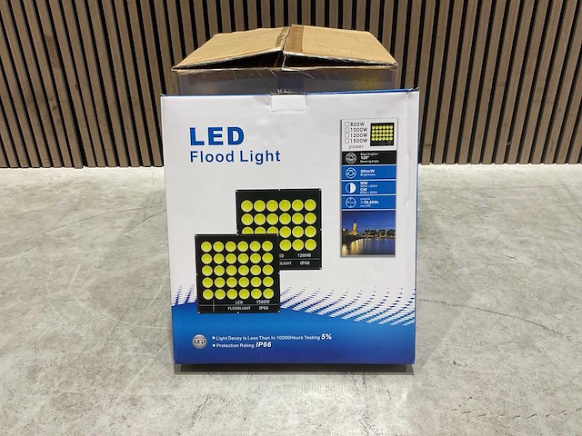 Led flood light - 1109 - 800watt - buitenverlichting (5x) - afbeelding 20 van  21