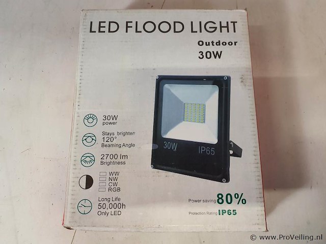 Led-flood light buitenverlichting - afbeelding 1 van  3