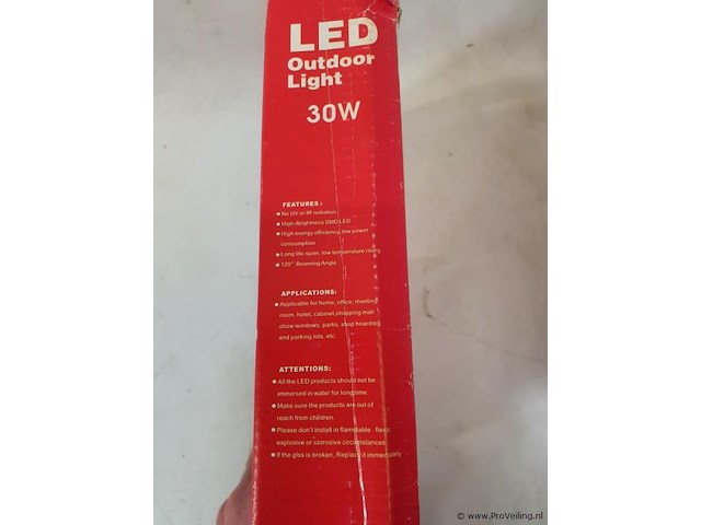 Led flood light outdoor light 30w - afbeelding 2 van  6