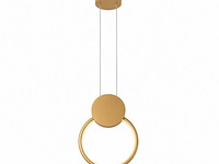 Led hanglamp 11w – 4000k neutraal wit - goud – ip20 – forever - afbeelding 2 van  5