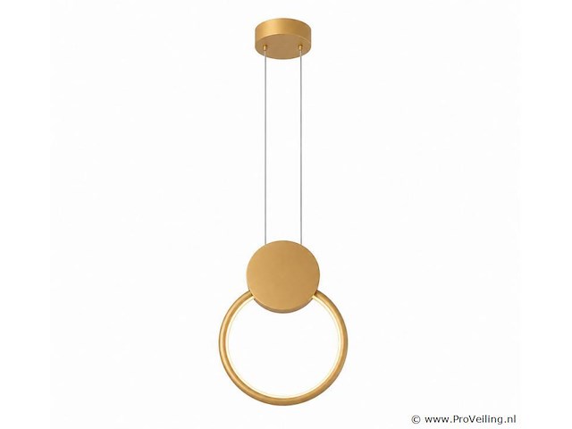 Led hanglamp 11w – 4000k neutraal wit - goud – ip20 – forever - afbeelding 2 van  5