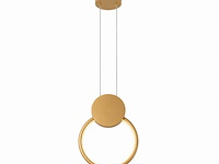 Led hanglamp 11w – 4000k neutraal wit - goud – ip20 – forever - afbeelding 2 van  5