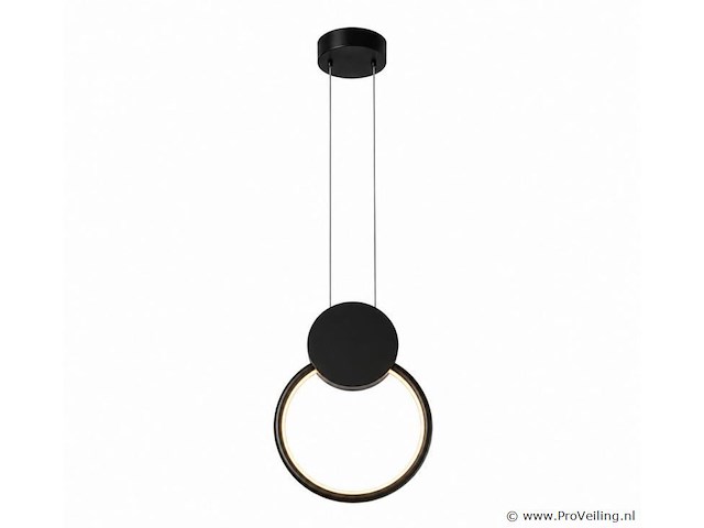Led hanglamp 11w – 4000k neutraal wit - zwart – ip20 – forever - afbeelding 2 van  5