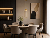 Led hanglamp 12w – 4000k neutraal wit - rose gold – ip20 – always - afbeelding 1 van  5
