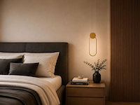 Led hanglamp 12w – 4000k neutraal wit - rose gold – ip20 – always - afbeelding 3 van  5