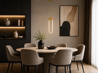 Led hanglamp 12w – 4000k neutraal wit - rose gold – ip20 – always - afbeelding 1 van  5