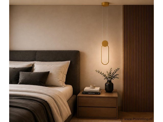 Led hanglamp 12w – 4000k neutraal wit - rose gold – ip20 – always - afbeelding 3 van  5