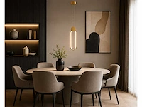 Led hanglamp 12w – 4000k neutraal wit - rose gold – ip20 – always