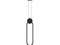 Led hanglamp 12w – 4000k neutraal wit - zwart – ip20 – always - afbeelding 2 van  5