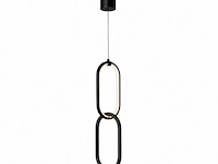 Led hanglamp 12w – 4000k neutraal wit - zwart – ip20 – santana - afbeelding 2 van  5