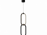 Led hanglamp 12w – 4000k neutraal wit - zwart – ip20 – santana - afbeelding 2 van  5