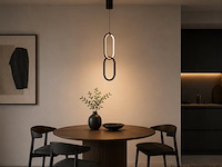 Led hanglamp 12w – 4000k neutraal wit - zwart – ip20 – santana - afbeelding 3 van  5