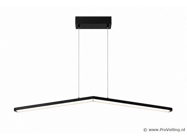 Led hanglamp 16w – 4000k neutraal wit - zwart – ip20 – edmond-16 - afbeelding 2 van  5