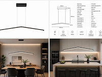 Led hanglamp 16w – 4000k neutraal wit - zwart – ip20 – edmond-16 - afbeelding 5 van  5