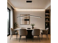 Led hanglamp 16w – 4000k neutraal wit - zwart – ip20 – edmond-16 - afbeelding 8 van  8