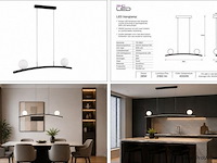 Led hanglamp 28w – 4000k neutraal wit - zwart – ip20 – invicta-28 - afbeelding 5 van  5
