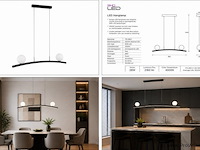 Led hanglamp 28w – 4000k neutraal wit - zwart – ip20 – invicta-28 - afbeelding 5 van  5