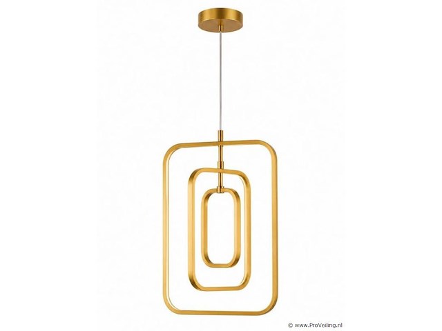 Led hanglamp – 45w – goud – in hoogte verstelbaar – 5835/3 - afbeelding 2 van  4