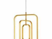 Led hanglamp – 45w – goud – in hoogte verstelbaar – 5835/3 - afbeelding 2 van  4