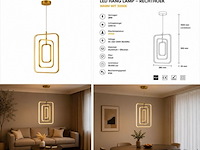 Led hanglamp – 45w – goud – in hoogte verstelbaar – 5835/3 - afbeelding 4 van  4