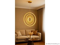 Led hanglamp – 5831/4 – 45w – goud – in hoogte verstelbaar – rechthoekig design - afbeelding 3 van  3