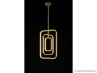 Led hanglamp – 5835/3 – 45w – goud – in hoogte verstelbaar – rechthoekig ontwerp - afbeelding 3 van  3