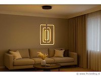 Led hanglamp – 5835/3 – 45w – goud – in hoogte verstelbaar – rechthoekig ontwerp - afbeelding 1 van  3