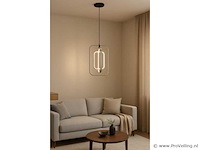 Led hanglamp – 5835/3 – 45w – zilver – in hoogte verstelbaar – rechthoekig design - afbeelding 1 van  3