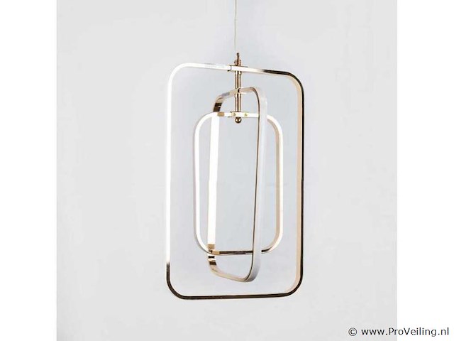 Led hanglamp – 5835/3 – 45w – zilver – in hoogte verstelbaar – rechthoekig design - afbeelding 3 van  3