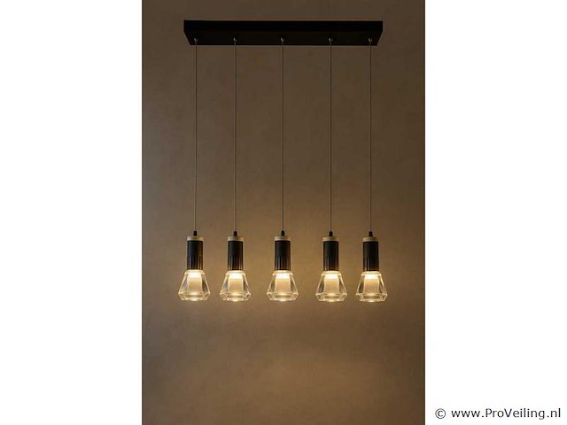 Led hanglamp – b029/5 – 3000k – warm wit – 600 mm – in hoogte verstelbaar – zilver - afbeelding 2 van  4