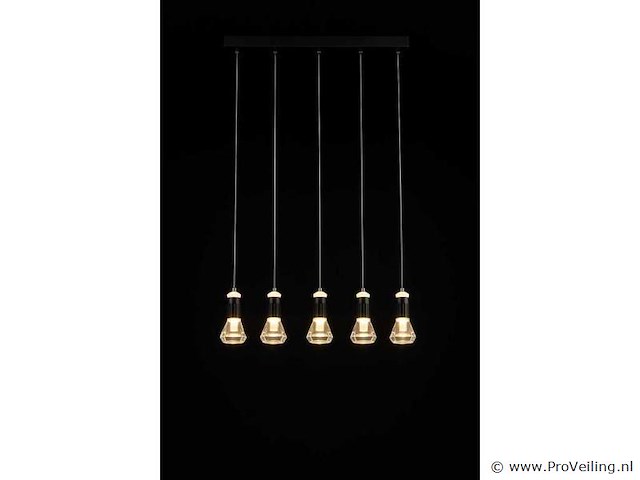 Led hanglamp – b029/5 – 3000k – warm wit – 600 mm – in hoogte verstelbaar – zilver - afbeelding 4 van  4