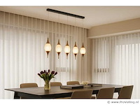 Led hanglamp – b040/5 – 3000k – warm wit – 600 mm – in hoogte verstelbaar – zilver - afbeelding 1 van  4