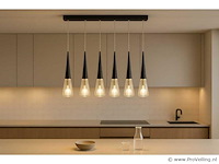 Led hanglamp – b043/5 – 3000k – warm wit – 600 mm – in hoogte verstelbaar – zilver - afbeelding 1 van  4