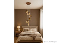 Led hanglamp – b052/6 – 3000k – warm wit – ø350 mm – in hoogte verstelbaar – zilver - afbeelding 3 van  3