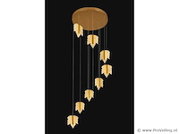 Led hanglamp – b063/8 – 3000k – warm wit – ø400 mm – in hoogte verstelbaar – zilver - afbeelding 3 van  4