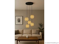 Led hanglamp – b067/5 – 3000k – warm wit – ø350 mm – in hoogte verstelbaar – zilver - afbeelding 2 van  4