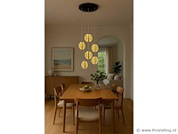 Led hanglamp – b067/5 – 3000k – warm wit – ø350 mm – in hoogte verstelbaar – zilver - afbeelding 3 van  4